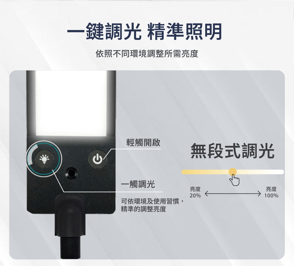 NIKKI 台灣製LED 兒童護眼檯燈 20%-100%無階段調光