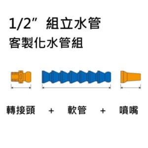 1/2" 組立水管