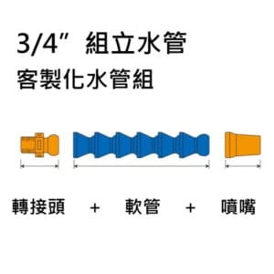 3/4" 組立水管