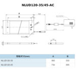 NLUD120-3545-AC-尺寸圖